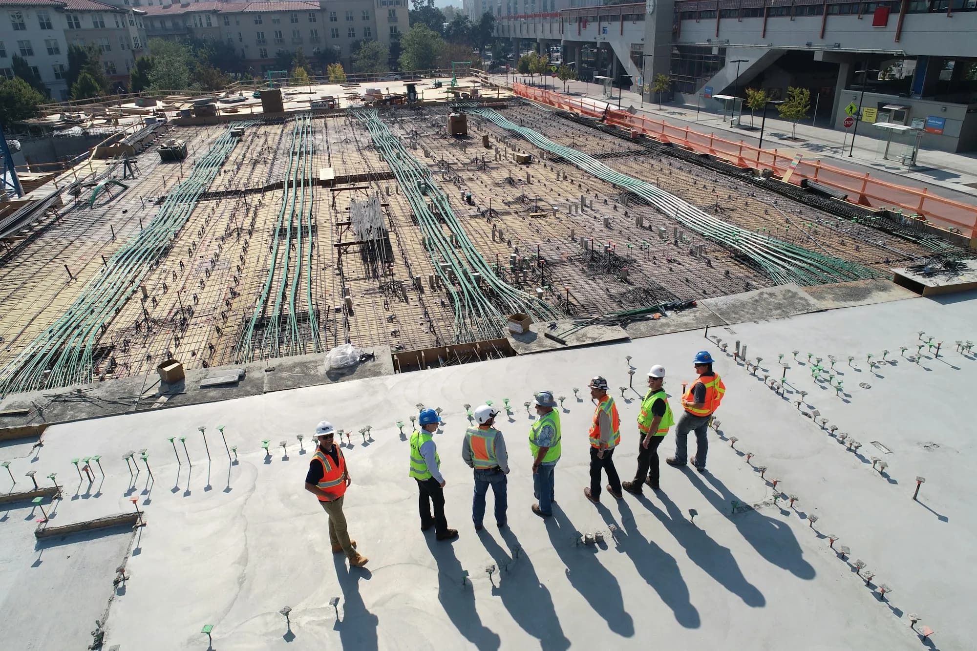 Cantiere edilizio in fase di costruzione