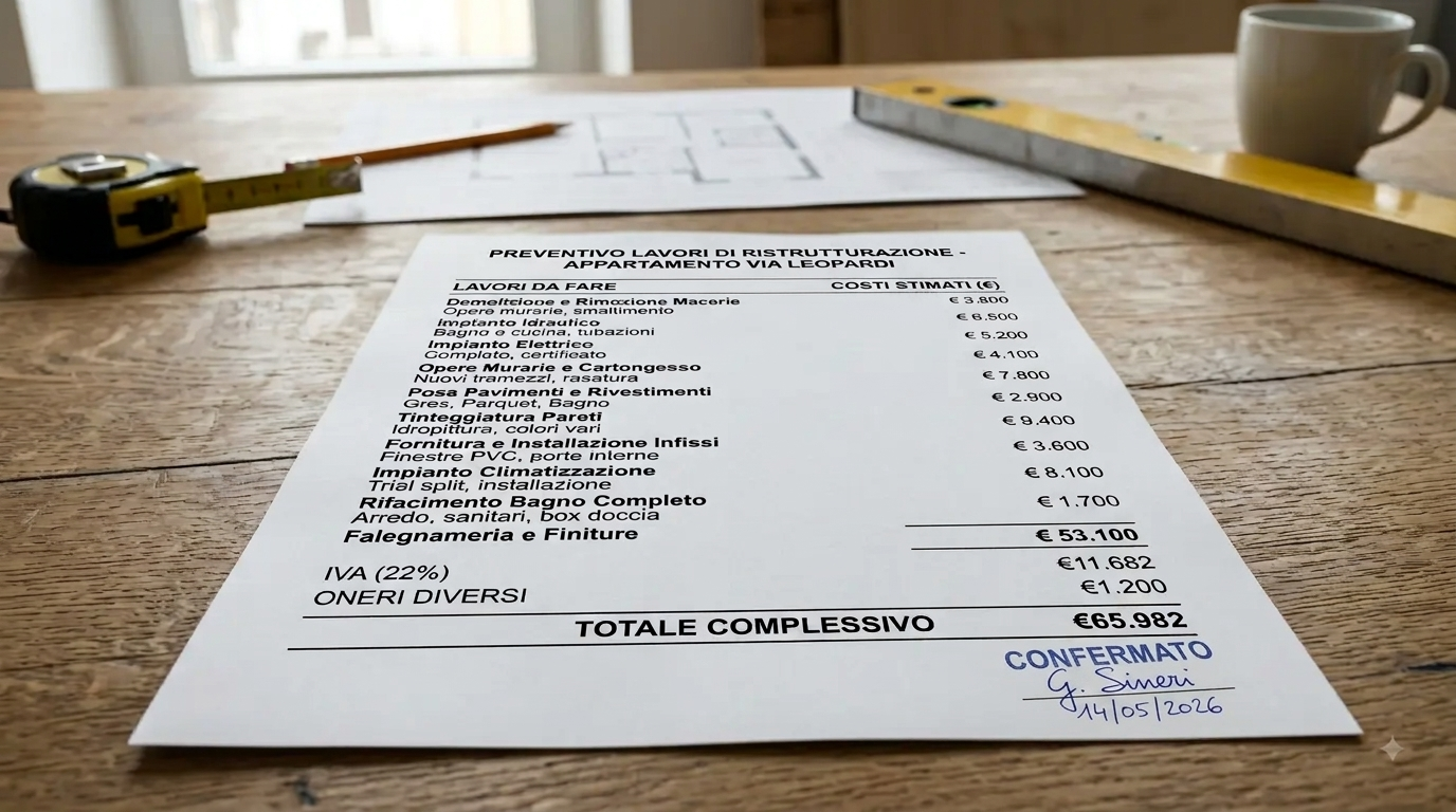 Verifica rispetto del budget